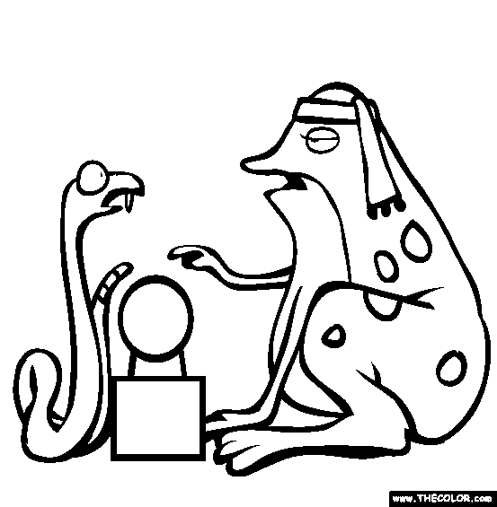 Toad The Fortune Teller Online Coloring Page