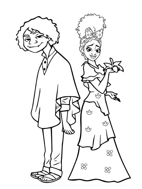 Camilo and Dolores of Encanto Coloring Page - Free Printable Coloring Pages  for Kids