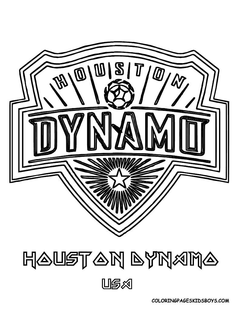 04 houston dynamo soccer futbol at coloring pages book for kids boys |  ~~Luhur Hati~~