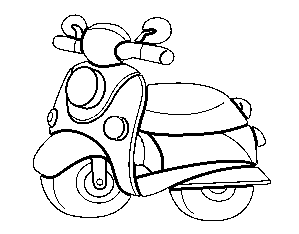 vespa Colouring Pages | Moto para colorear, Motos para dibujar, Colorear  online