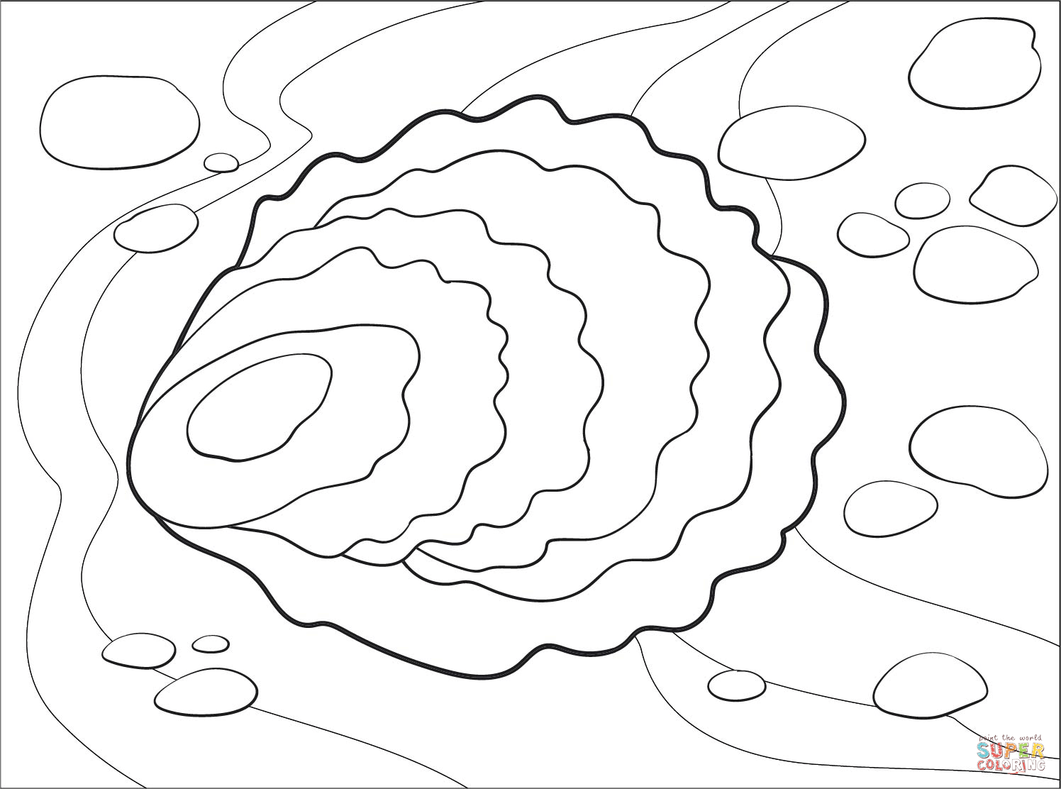 Oyster coloring page | Free Printable Coloring Pages