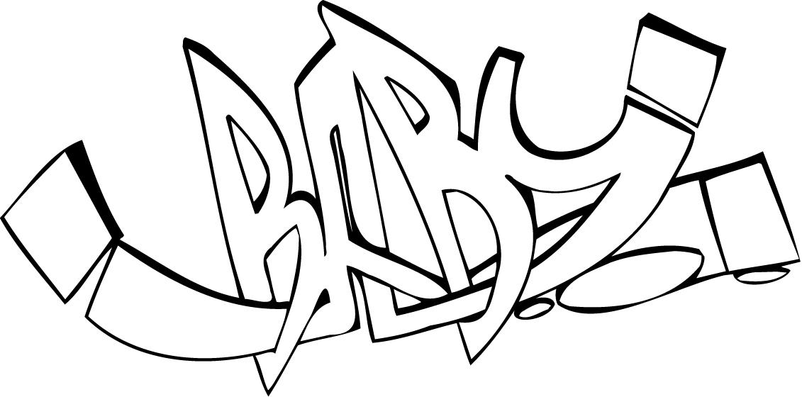 Graffiti Words - Coloring Pages for Kids and for Adults