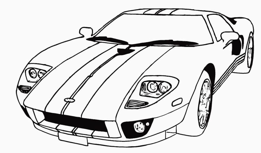 car coloring pages free - High Quality Coloring Pages