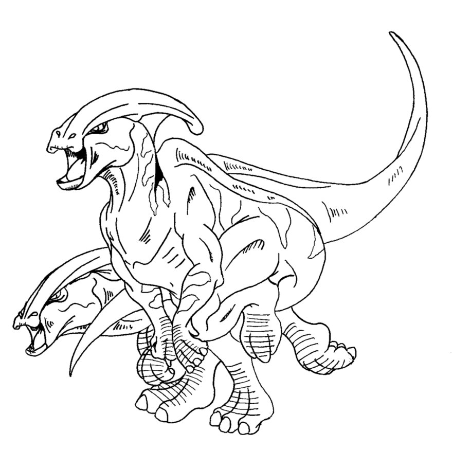 Parasaurolophus Coloring Page