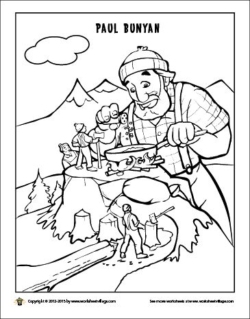 Tall Tale Coloring Page