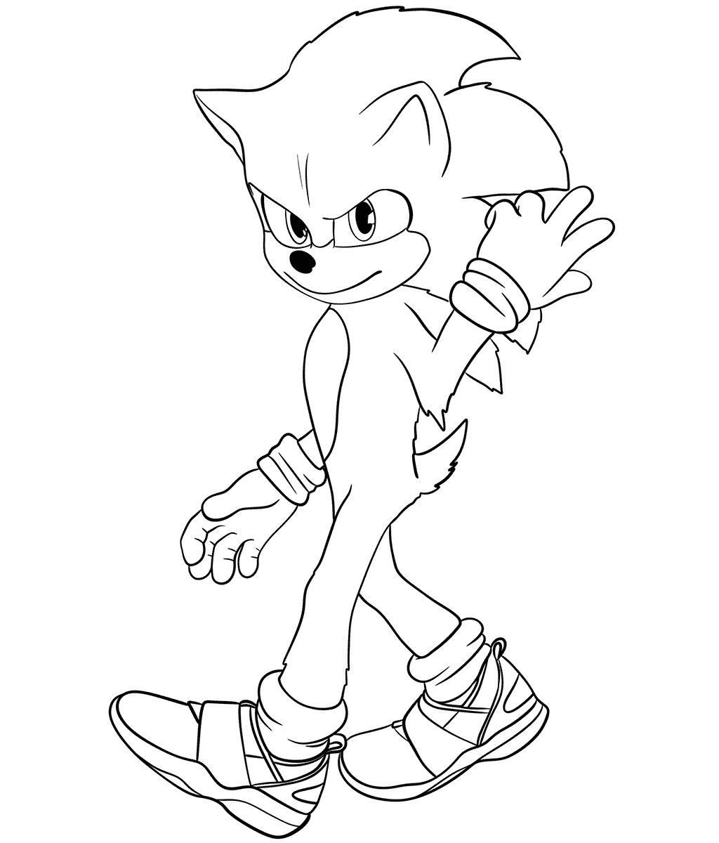 Sonic 2 Movie coloring page - Coloring pages