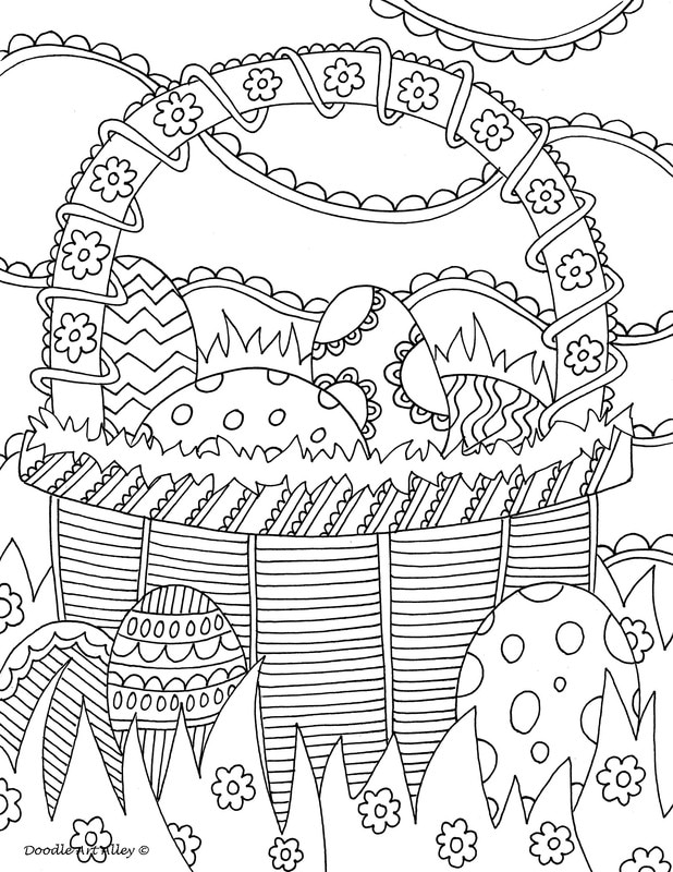 Easter Coloring Pages - DOODLE ART ALLEY