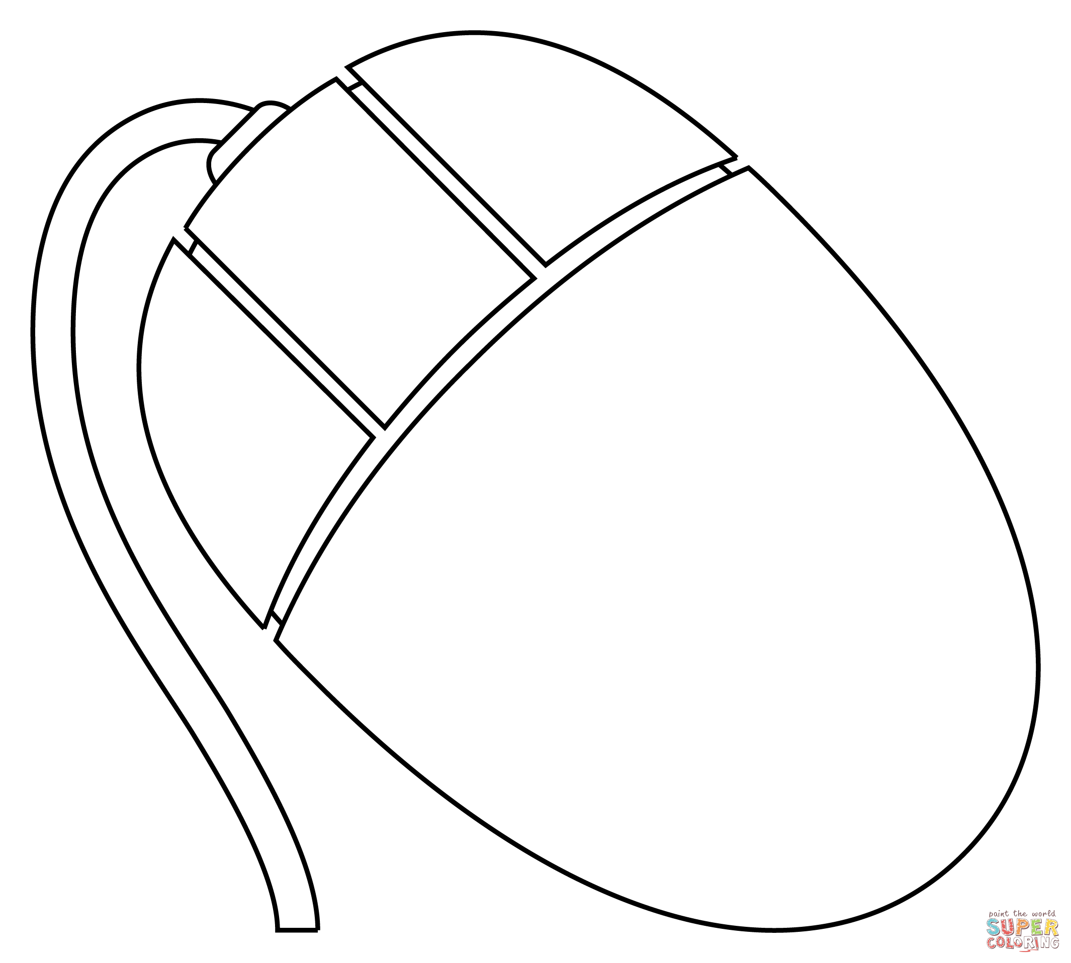 Computer Mouse coloring page | Free Printable Coloring Pages