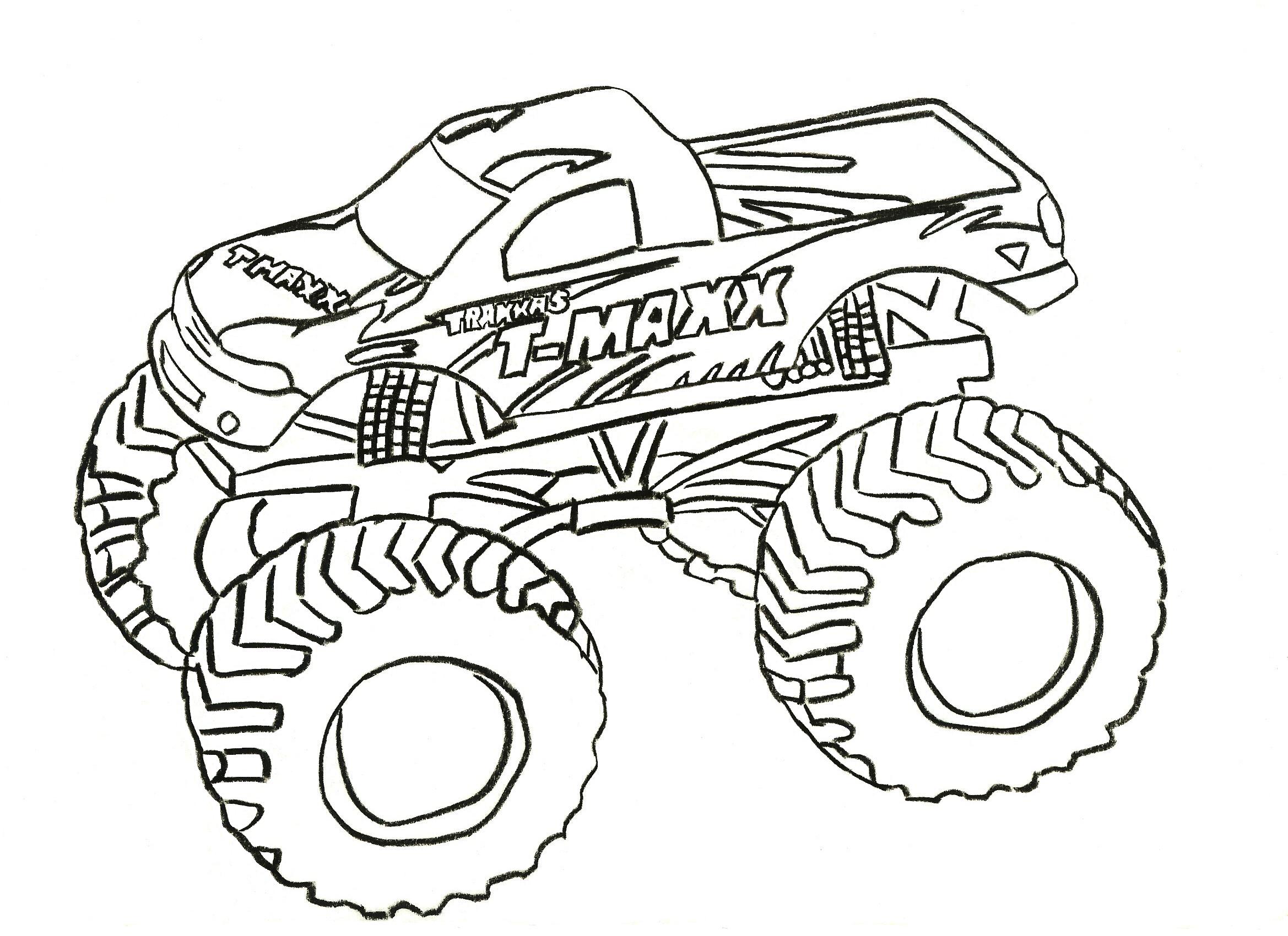 Monster Truck Coloring Pages Printable - Get Coloring Pages