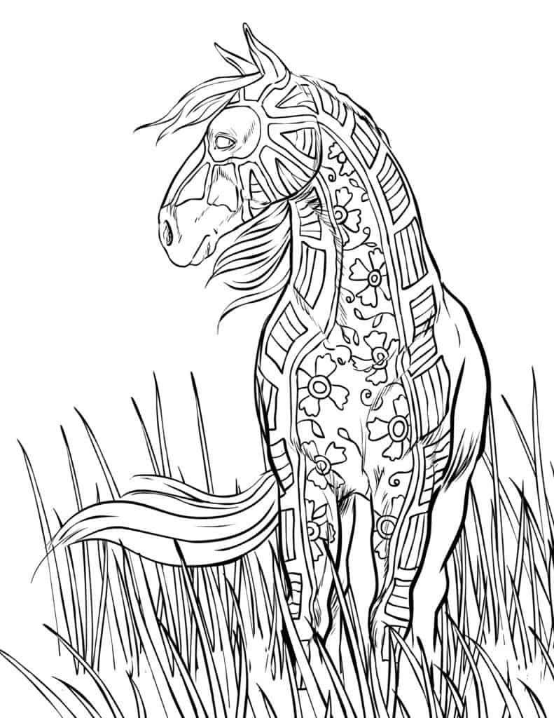 Free Horse Coloring Pages For Adults & Kids - COWGIRL Magazine