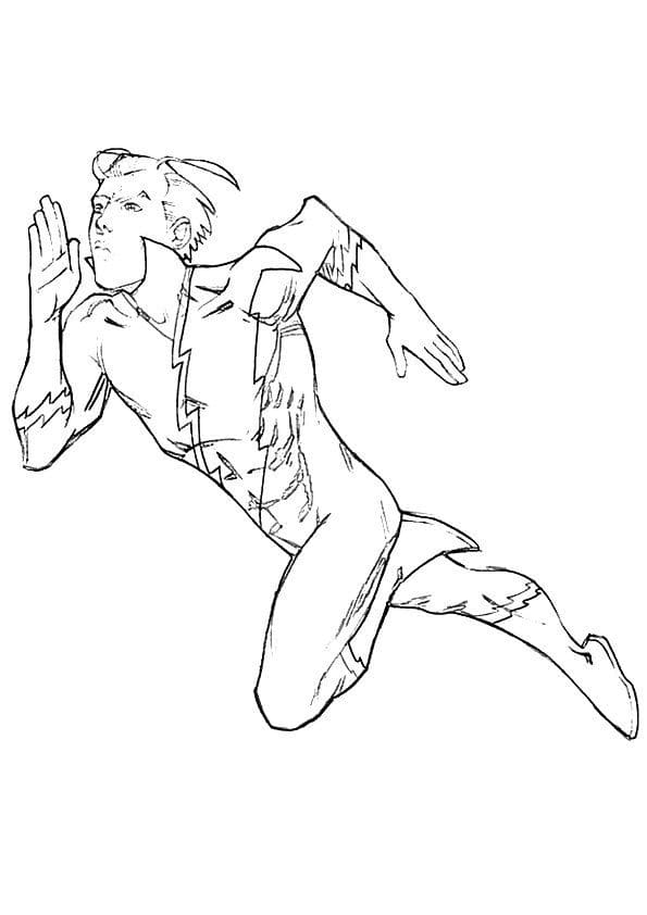 Quicksilver is Running Coloring Page - Free Printable Coloring Pages for  Kids
