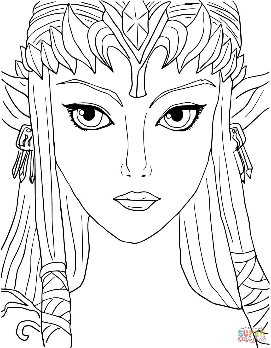 Legend of Zelda Twilight Princess coloring page | Free Printable Coloring  Pages