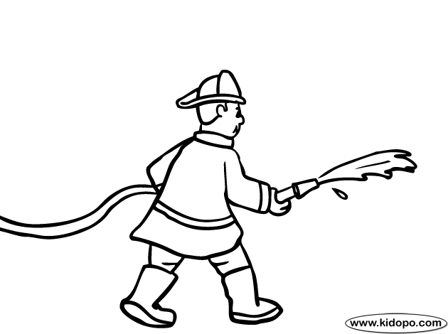 Fireman Coloring Page | Clipart Panda - Free Clipart Images