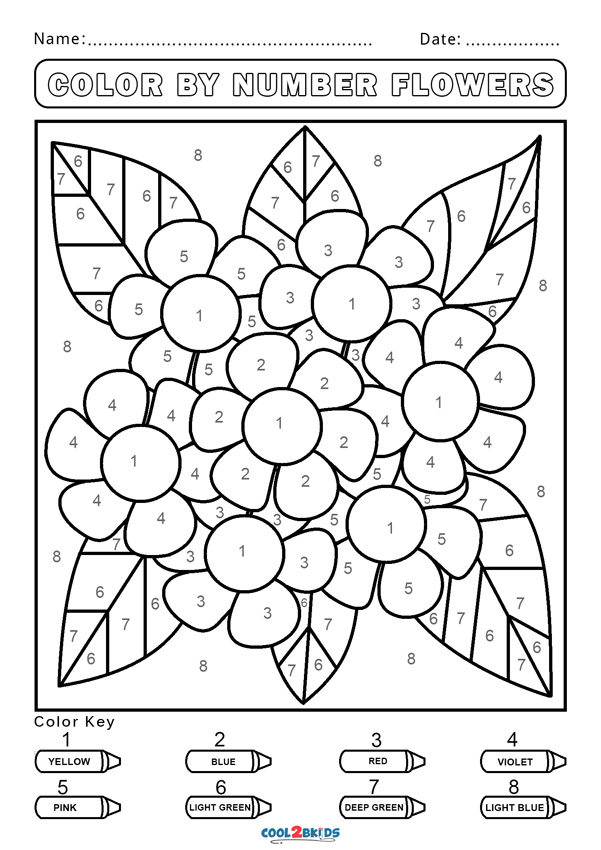 Free Color by Number Worksheets | Cool2bKids