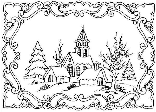 9+ Winter Coloring Pages - Free PDF ...