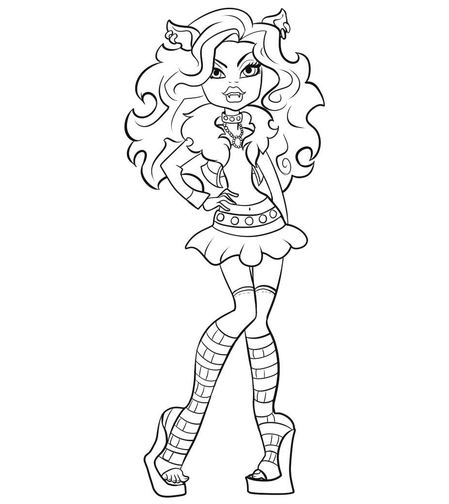 Monster high to download for free - Monster High Kids Coloring Pages