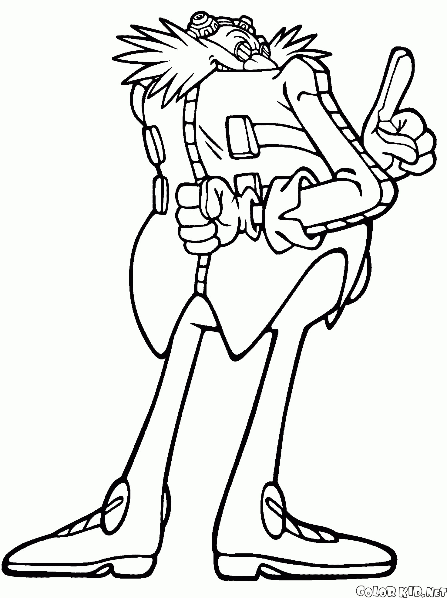 Coloring page - Dr. Eggman