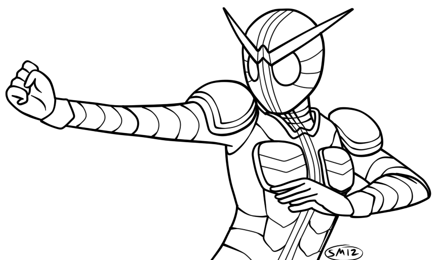 Kamen rider coloring pages