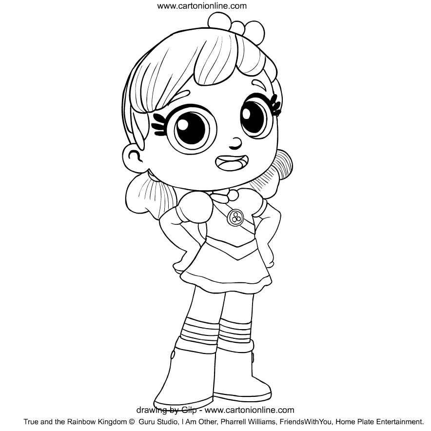 True from True and the Rainbow Kingdom coloring page