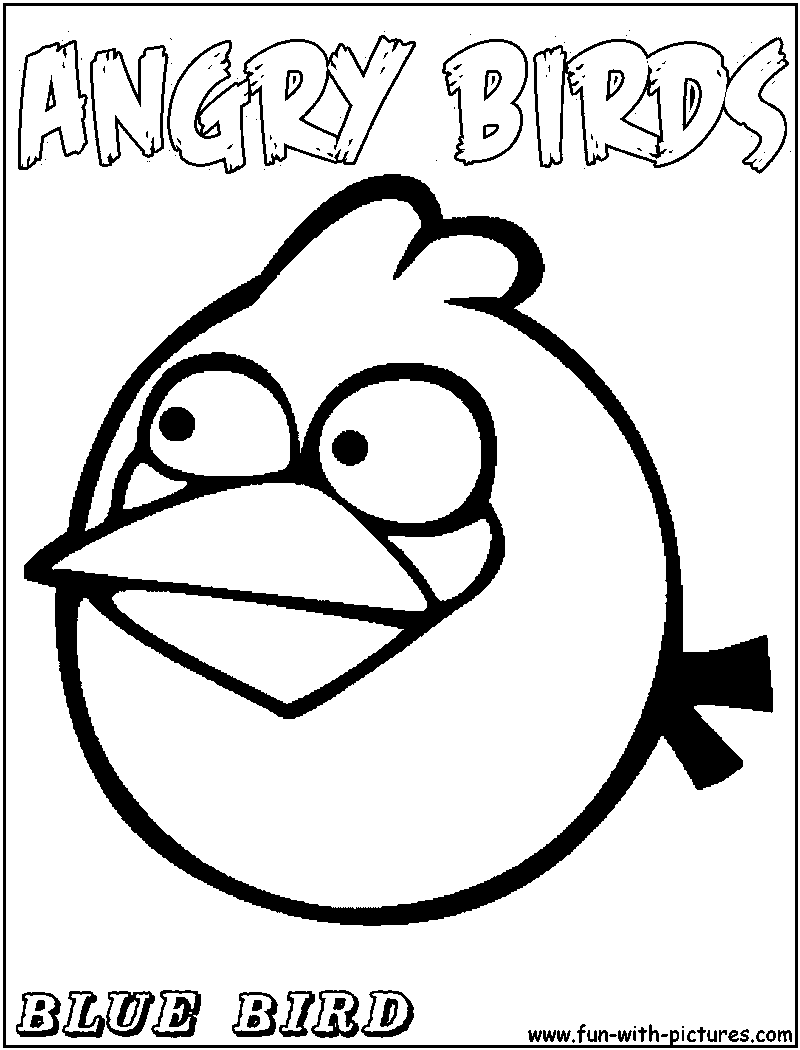 Blue Angry Birds Coloring Pages, blue bird coloring pages - Clip ...