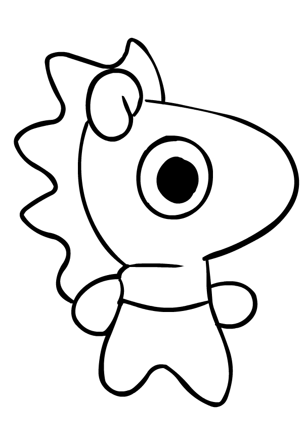Mang from BT21 coloring page