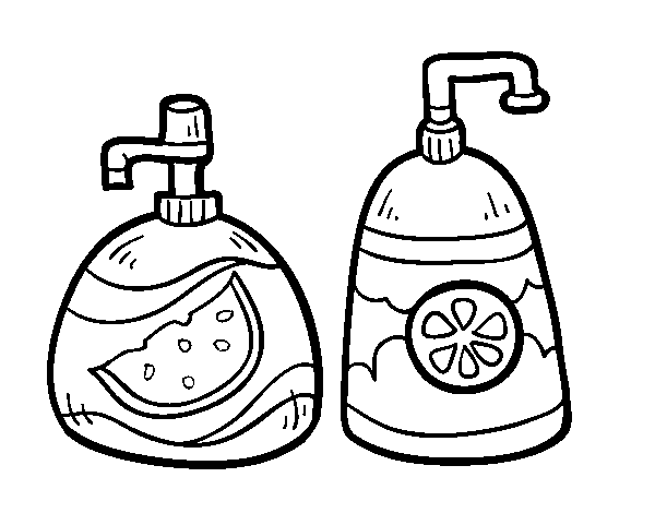 Hand soaps coloring page - Coloringcrew.com