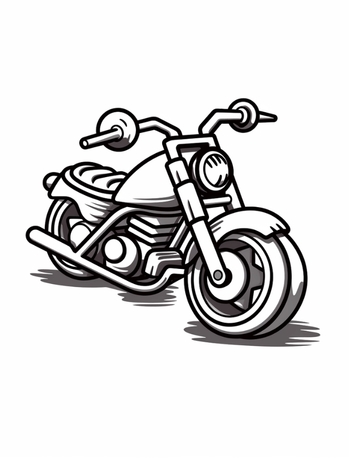 Motorcycle Coloring Pages | Hue Therapy