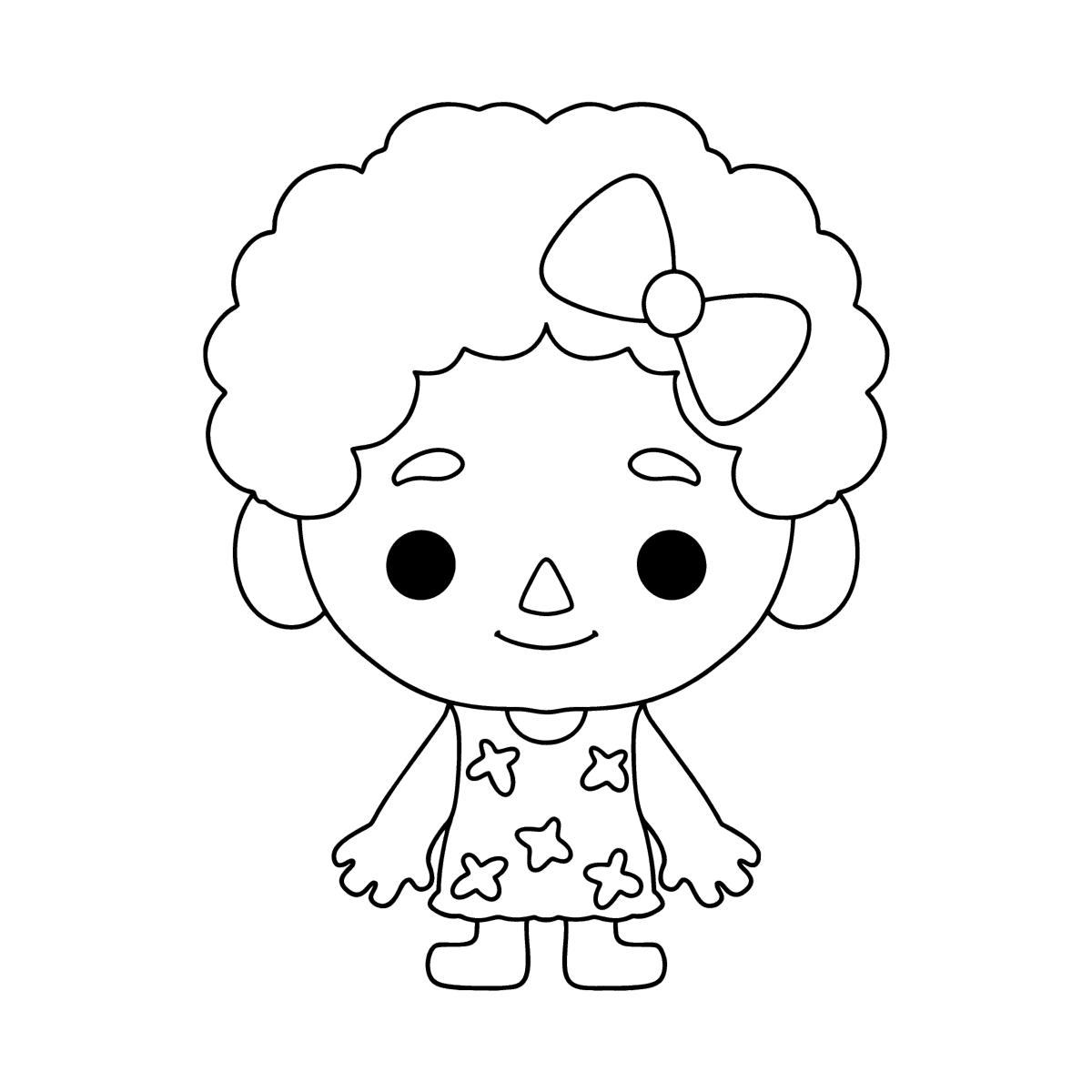 Toca Boca Baby coloring page | Coloring-for-Kids.com