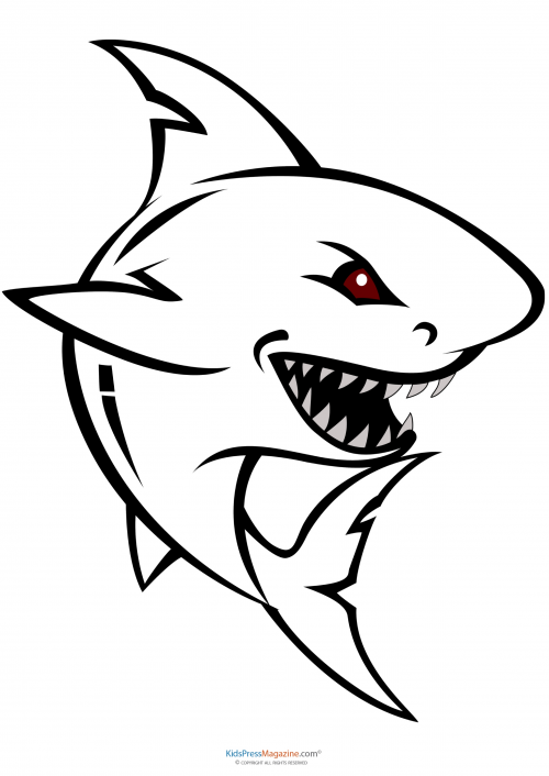 Coloring Page – Shark ...