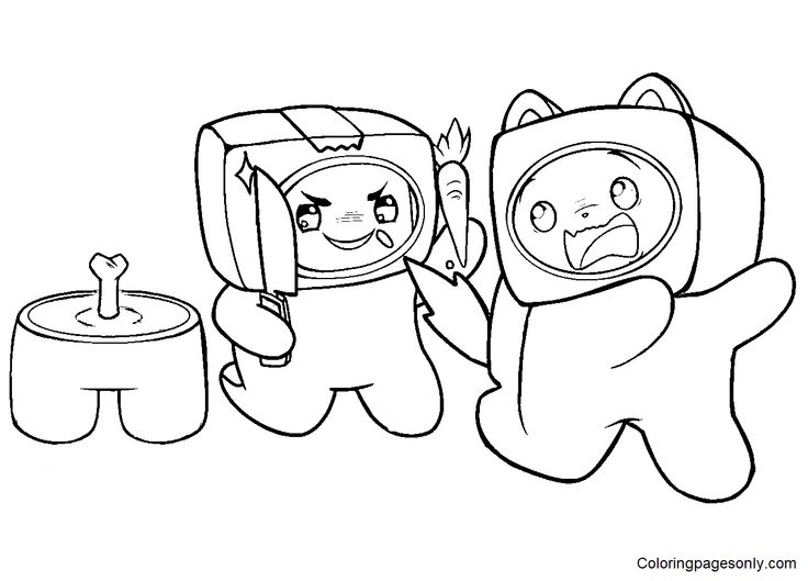LankyBox Coloring Pages - Fun and ...