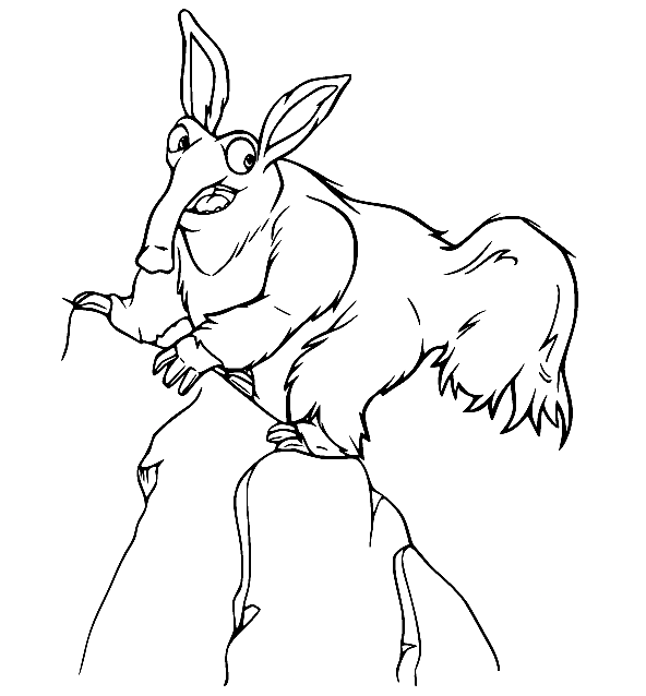 Andrew Aardvark Coloring Pages - Ice Age Coloring Pages - Coloring Pages  For Kids And Adults