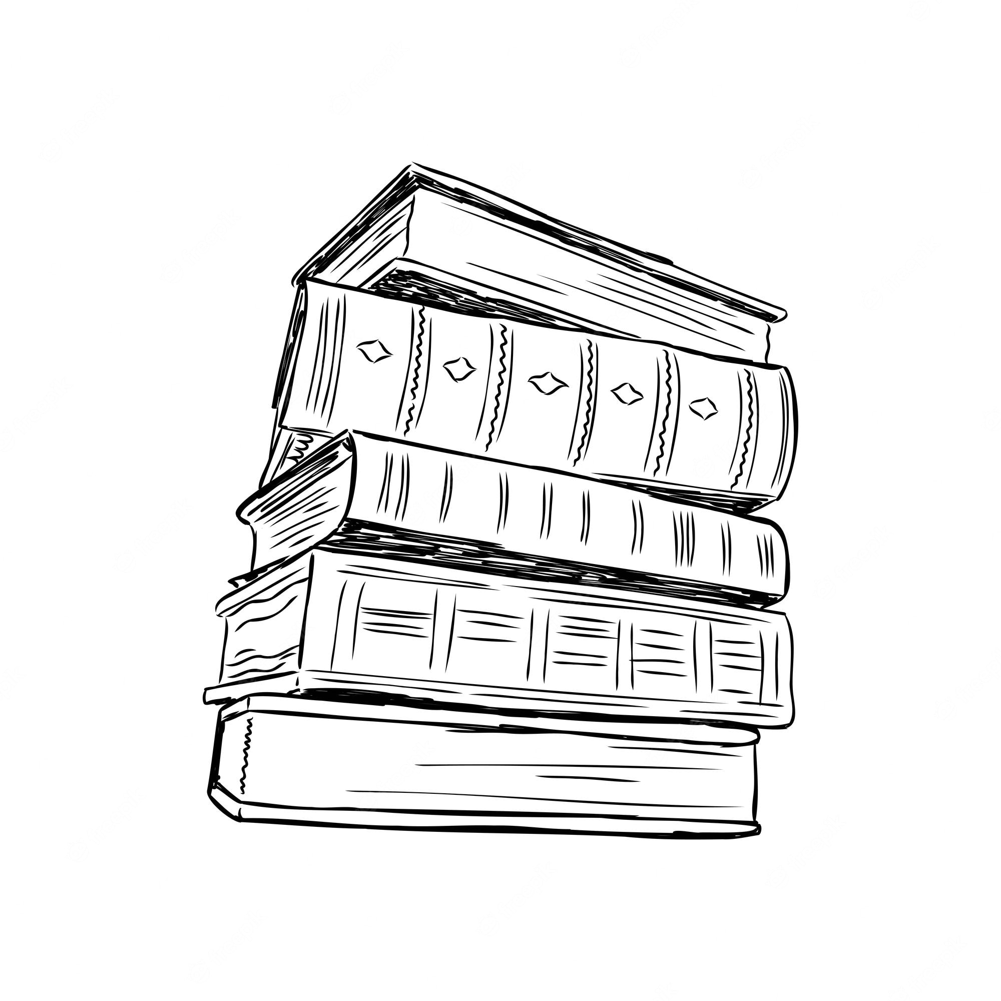 Bookshelf sketch Vectors & Illustrations for Free Download | Freepik