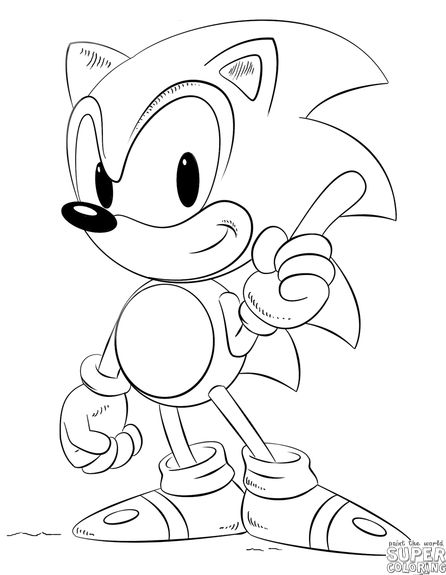 How to draw Sonic | Step by step Drawing tutorials | Cartoon coloring pages,  How to draw sonic, Superhero coloring