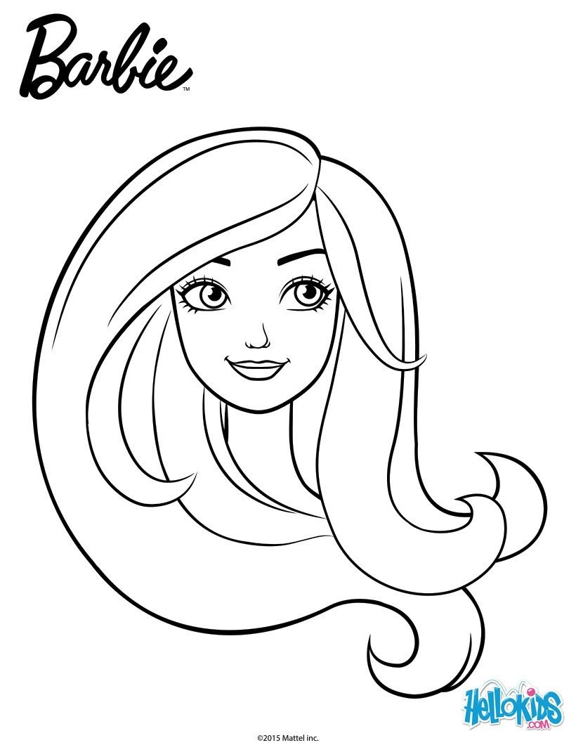 BARBIE coloring pages - Barbie portrait | Coloriage barbie, Coloration  barbie, Coloriage
