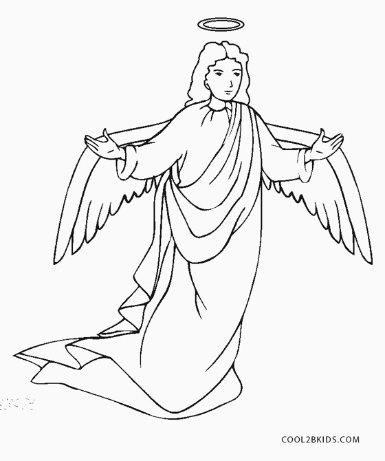 Free Printable Angel Coloring Pages For Kids
