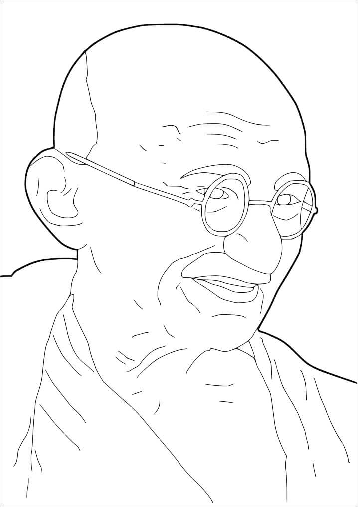 Mahatma Gandhi Coloring Pages - Free Printable Coloring Pages for Kids