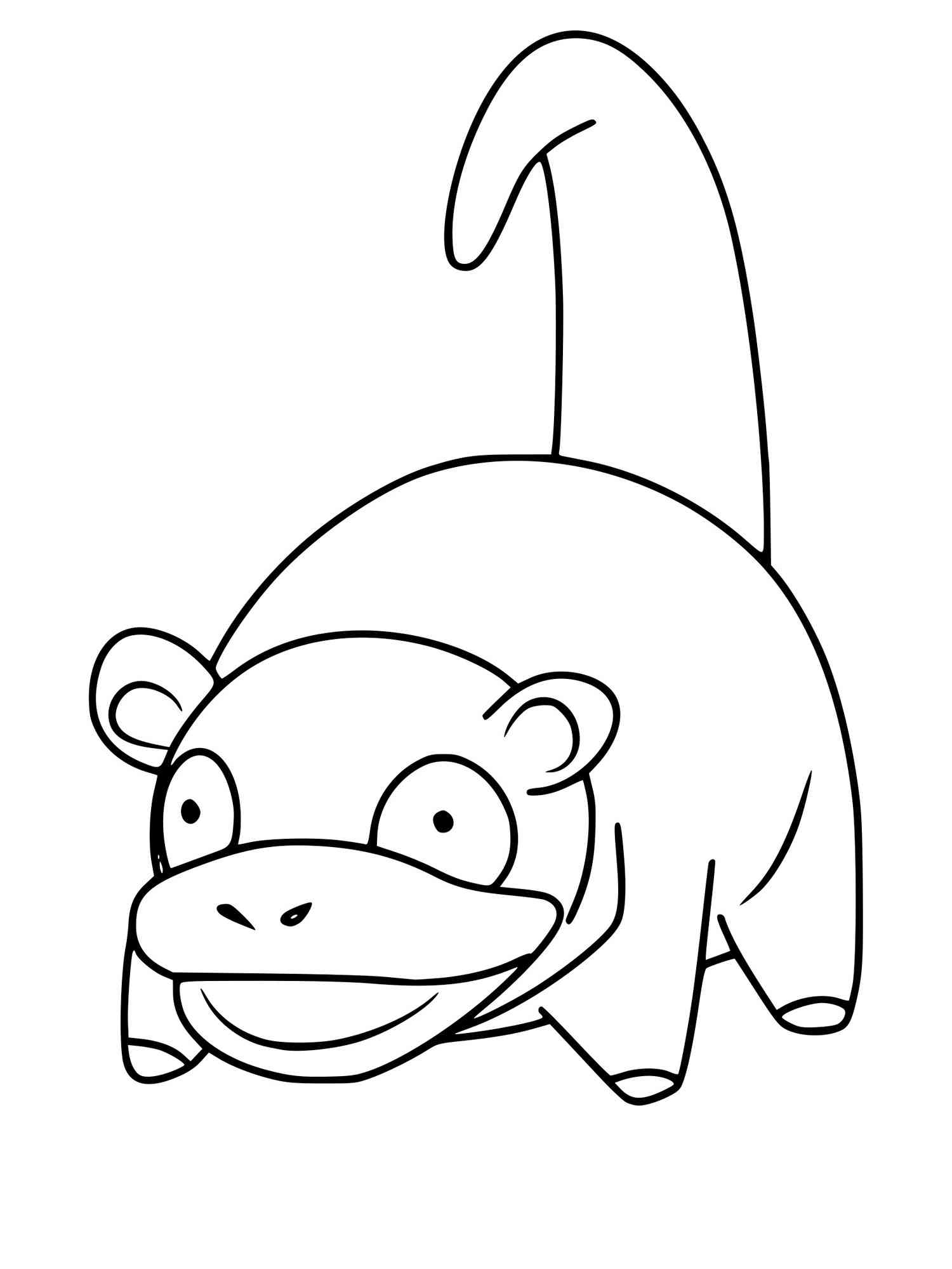 Pokemon Slowpoke coloring pages - Free Printable