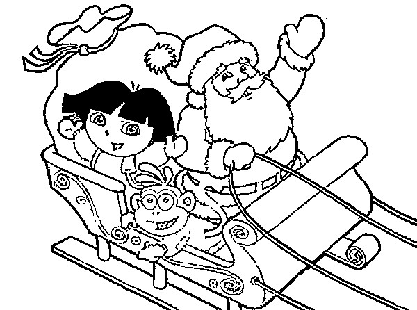 Coloring page Dora the explorer 3