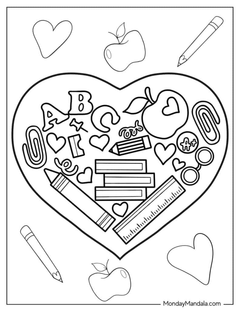 Teacher Coloring Pages (20 Free PDF Printables)
