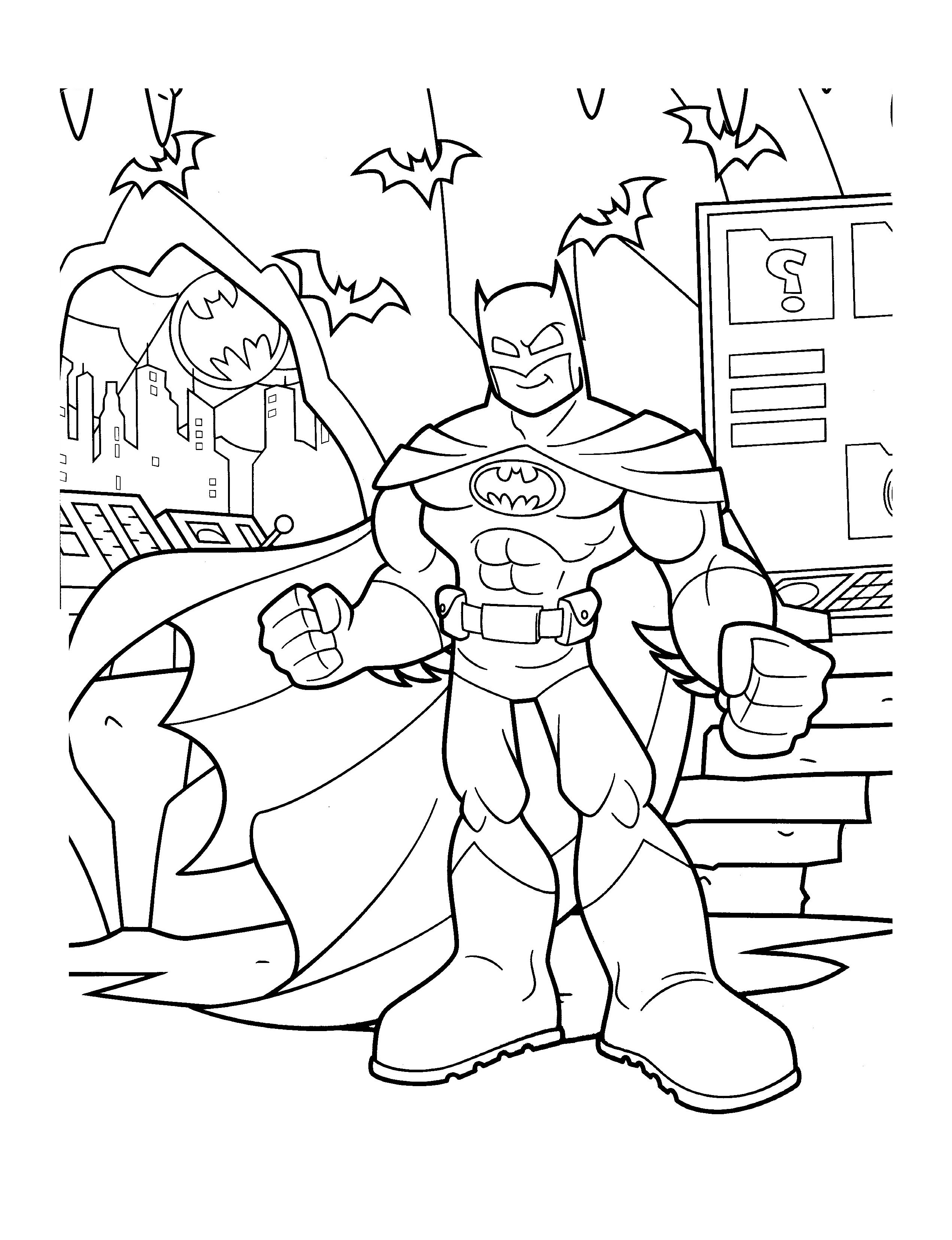 Batman coloring pages to download - Batman Kids Coloring Pages