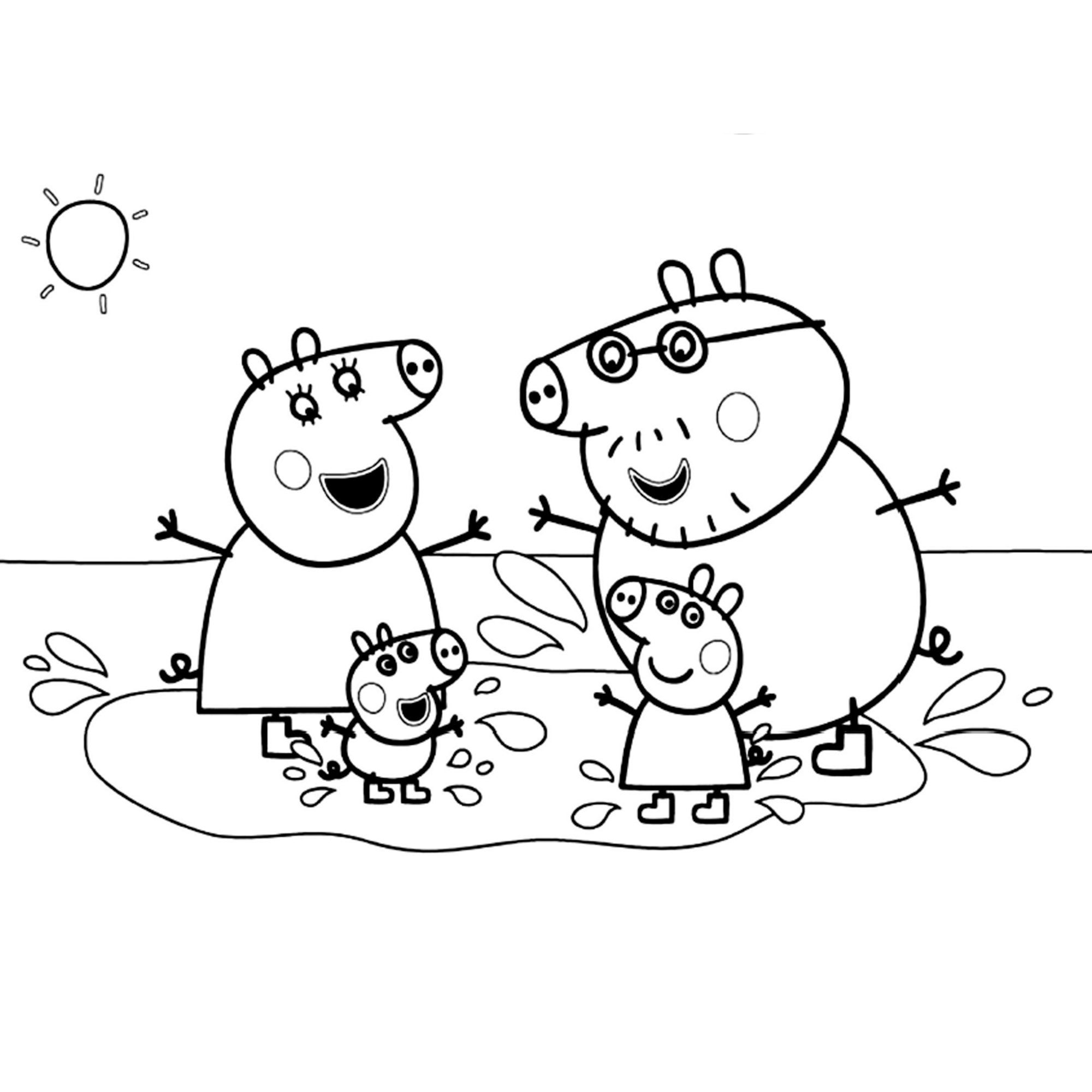 Peppa Pigs Kids Colouring Pages Digital Download Amazing Art - Etsy  Singapore