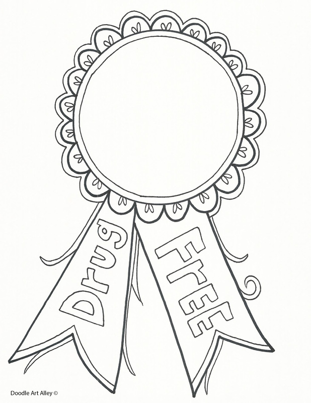 Red Ribbon Week Coloring Pages and Printables - Classroom Doodles