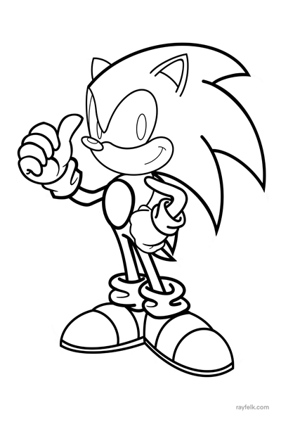 Mario Sonic Coloring Pages - Coloring Nation