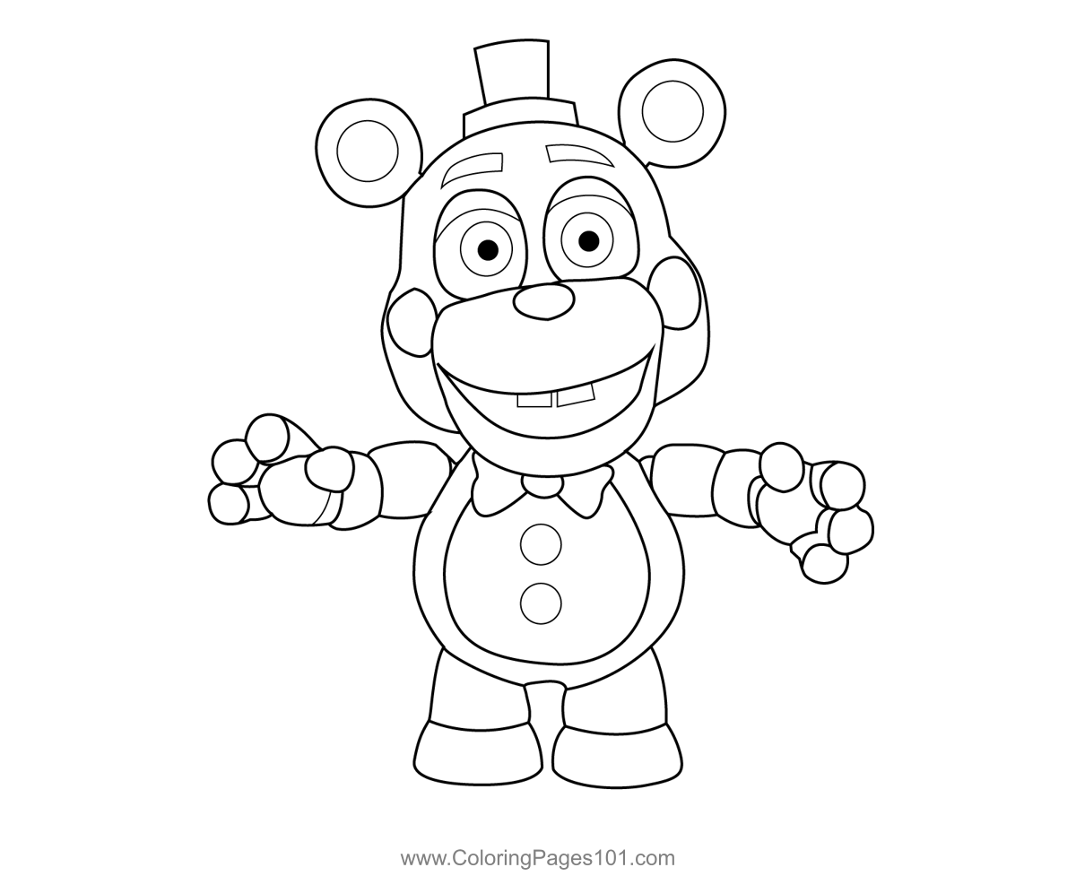 Helpy FNAF Coloring Page for Kids - Free Five Nights at Freddy's Printable Coloring  Pages Online for Kids - ColoringPages101.com | Coloring Pages for Kids