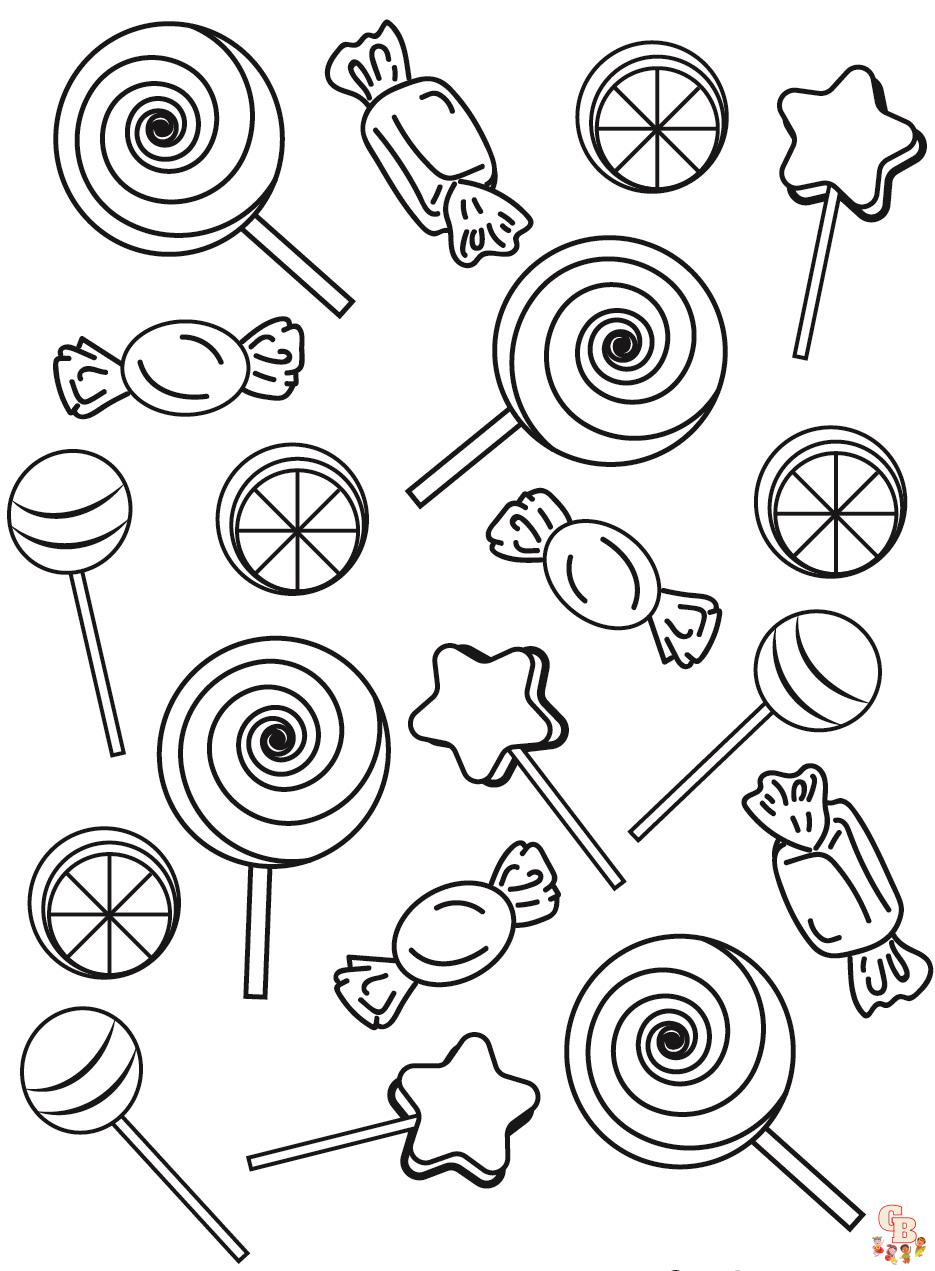 Candies Coloring Pages ...