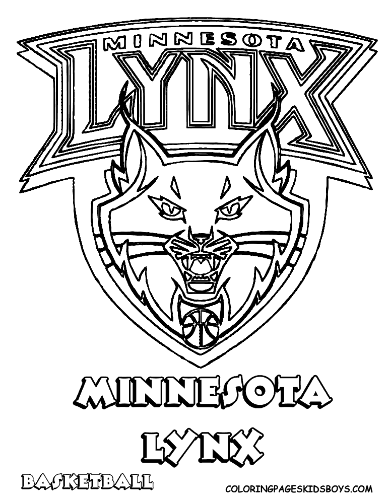 Minnesota Lynx Basketball Coloring Page ...