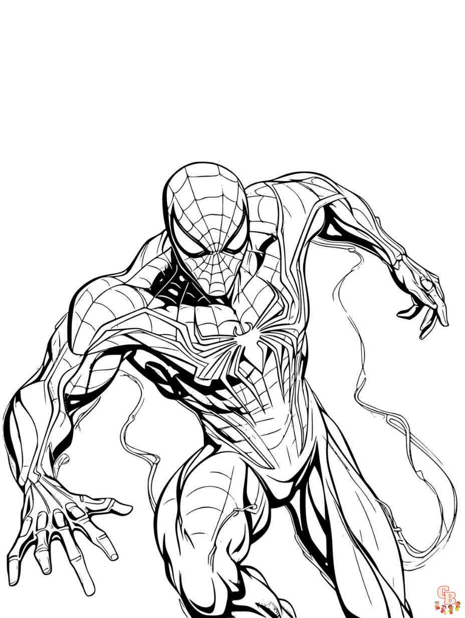 10 Festive Spiderman Coloring Pages to Spread Christmas Cheer