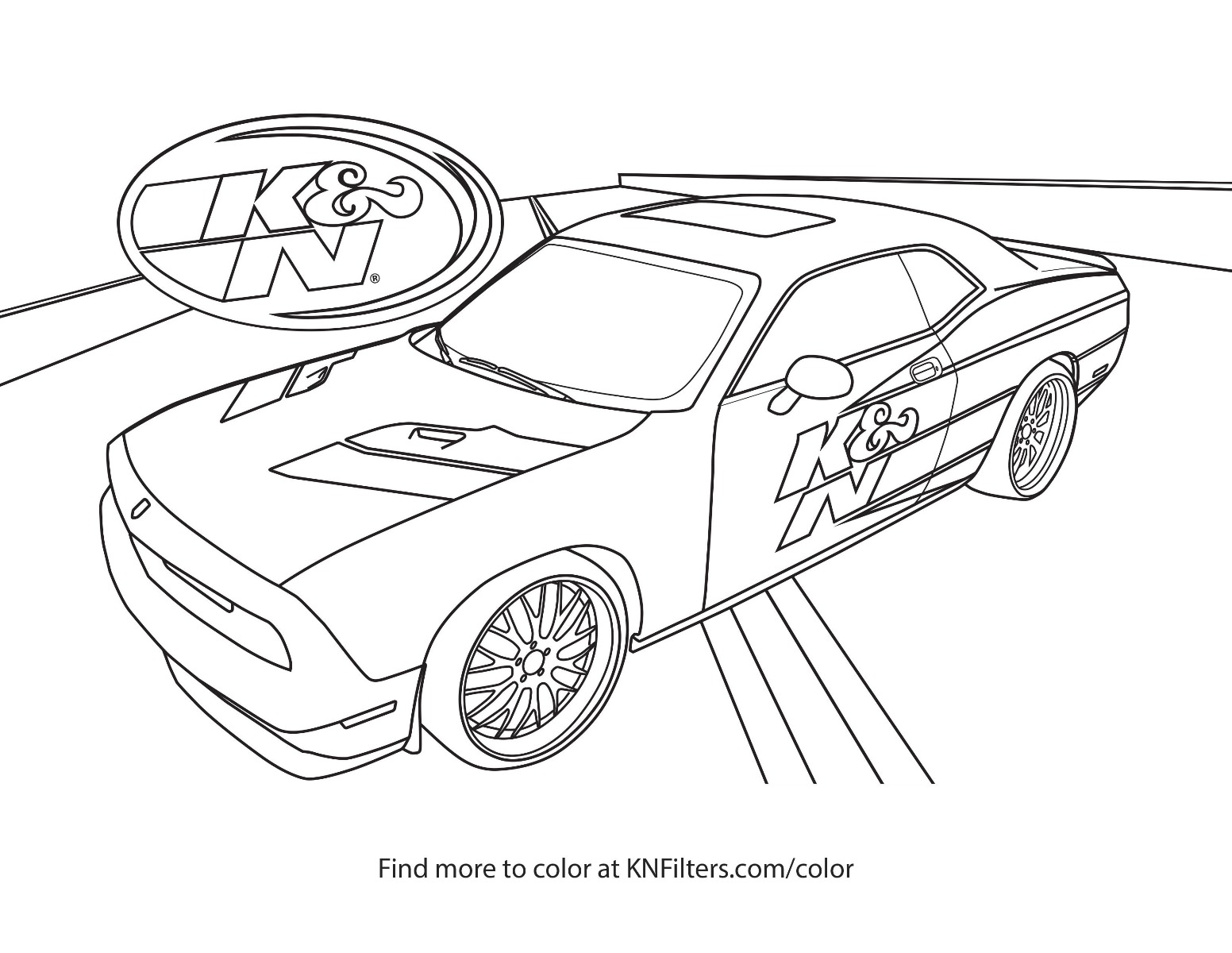 K&N Printable Coloring Pages for Kids