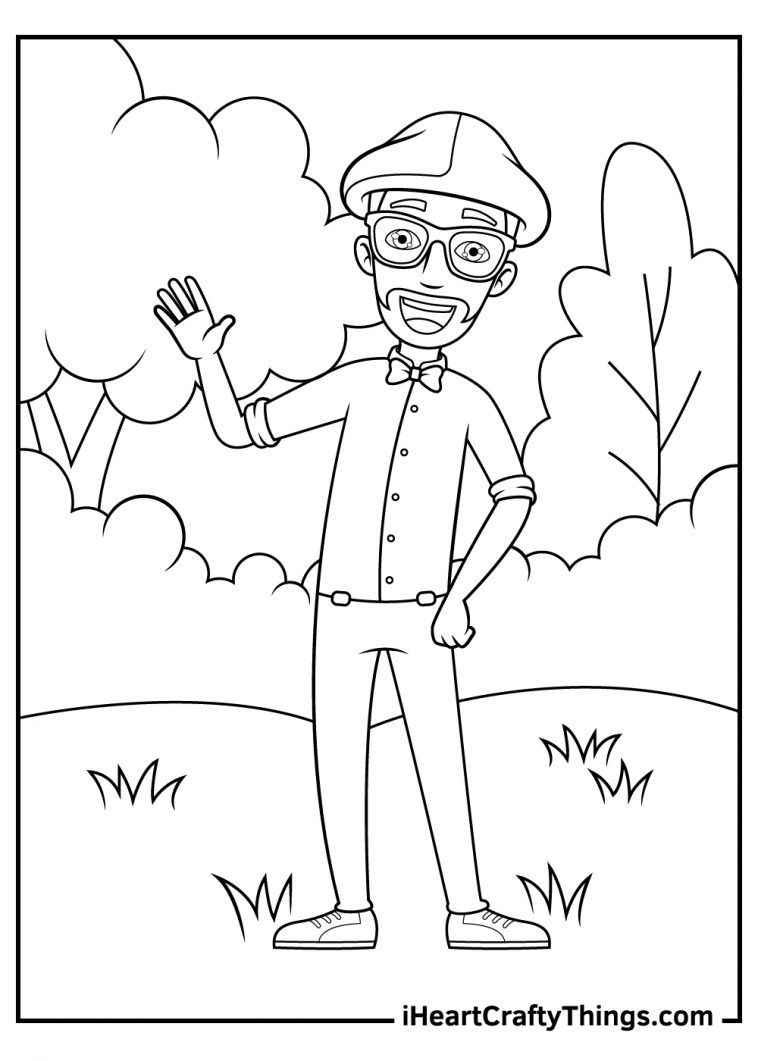 Blippi Character Coloring Pages ...