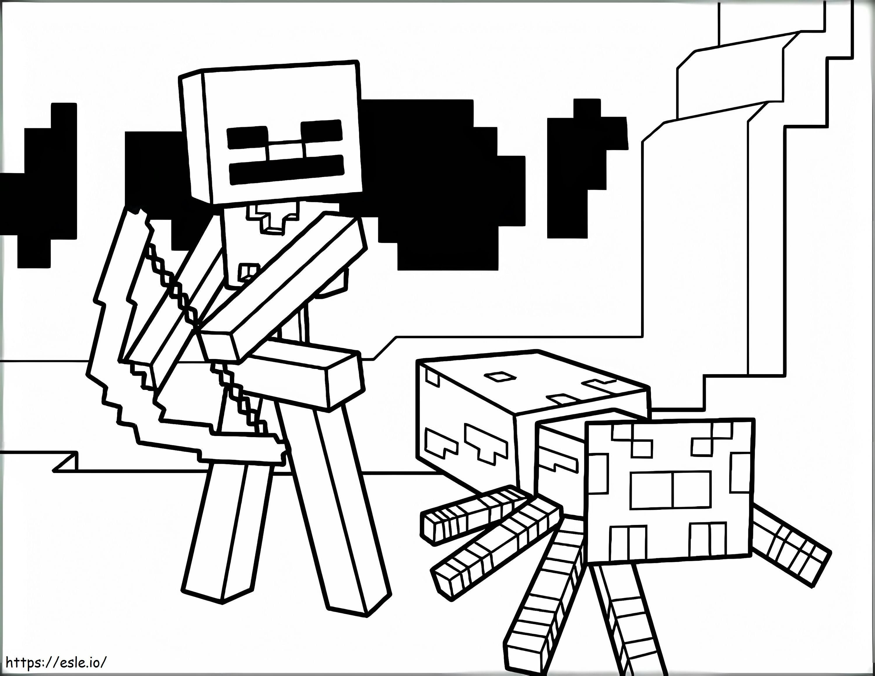 Minecraft Coloring Wither Skeleton And ...